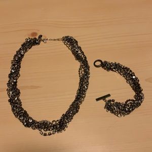 American Eagle necklace and bracelet set